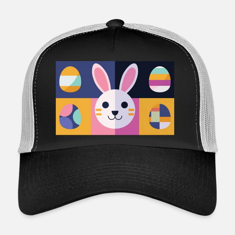 Easter Bunny No.12 - Trucker Cap - black/stone grey