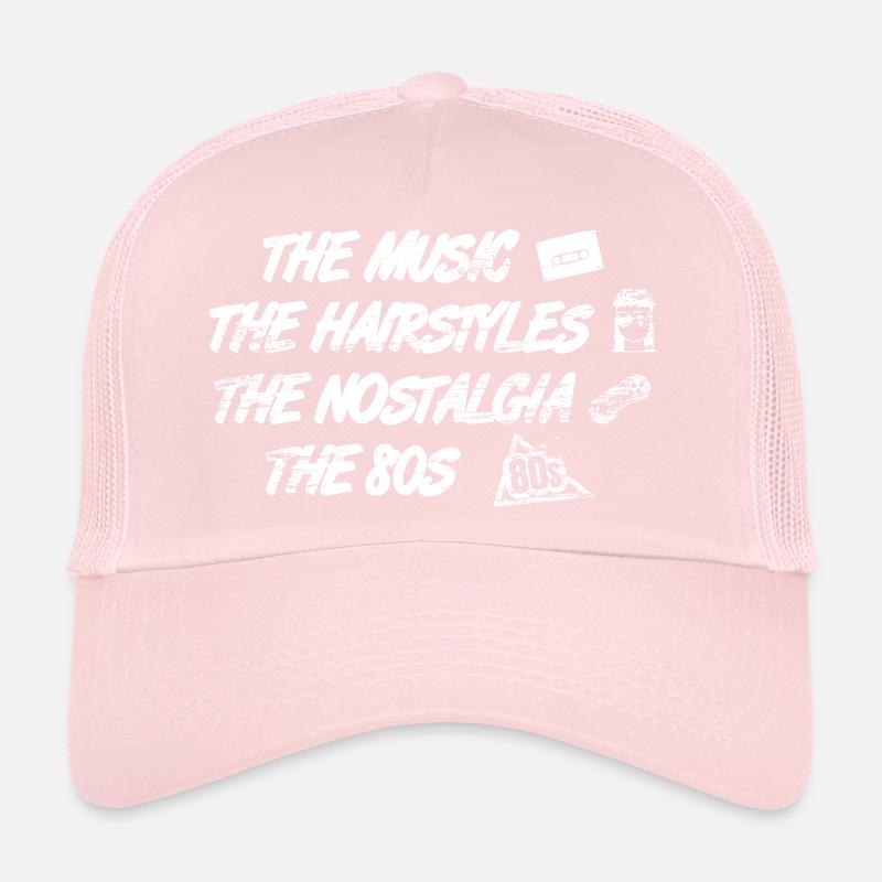 Musique Coiffures Nostalgie des années 80 Casquette trucker 