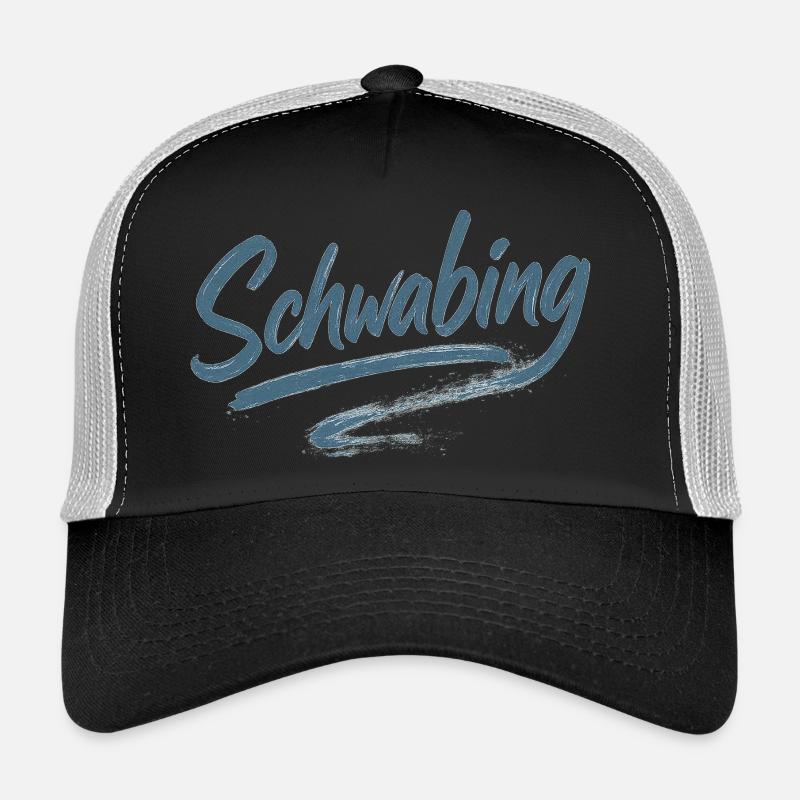 Schwabing Brushstroke - Trucker Cap - black/stone grey