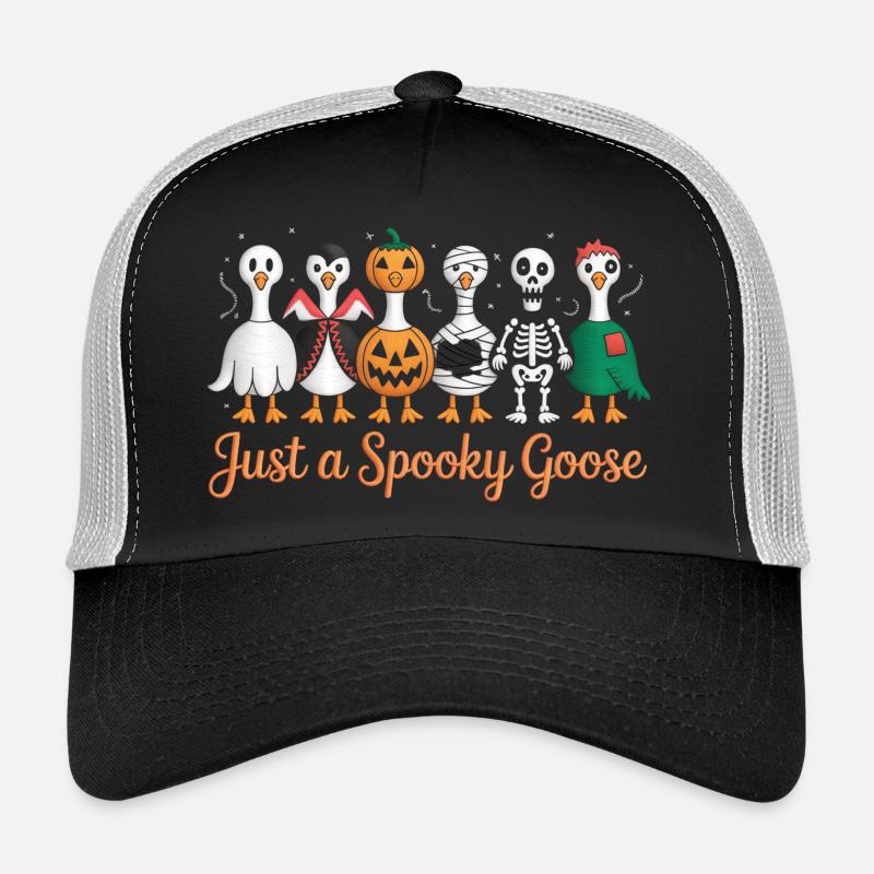 Nur eine gruselige Gans Halloween-Stimmung Trucker Cap