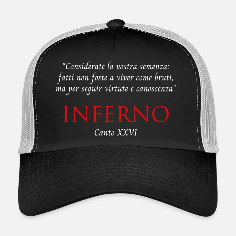 Inferno Canto XXVI Divine Commedy Considerate Trucker Cap