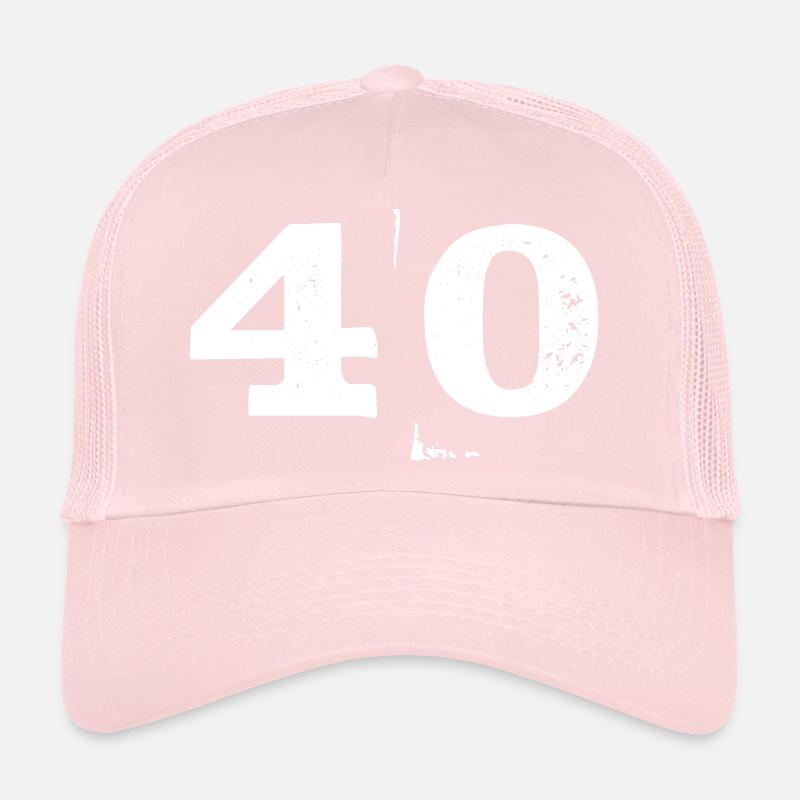 Grunge Quarante Chiffres Texture 40 Casquette trucker 