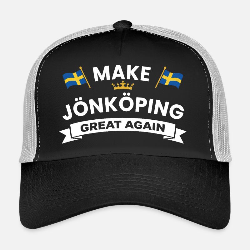 Jönköping City Crest Flag Trucker Cap