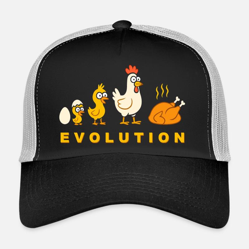 Evolution Hähnchen Broiler Huhn Lustig Trucker Cap