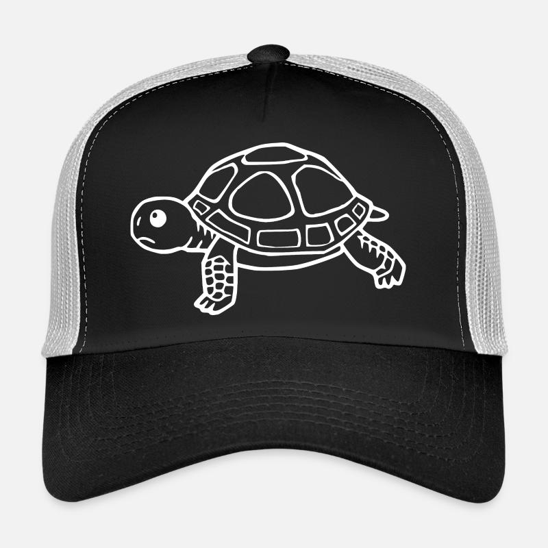 Schildkröten Schildkröten - Trucker Cap - Schwarz/Steingrau