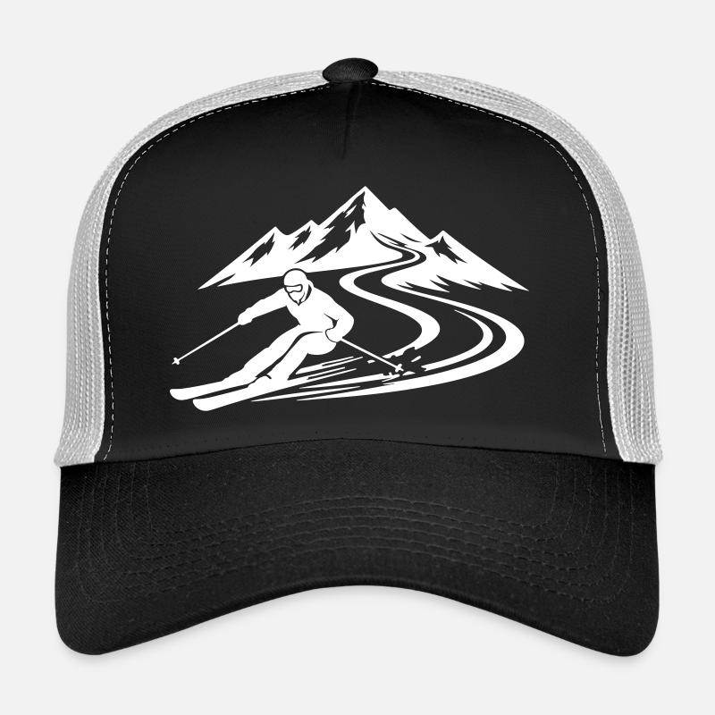 Ski Mountains Slope Trucker Cap