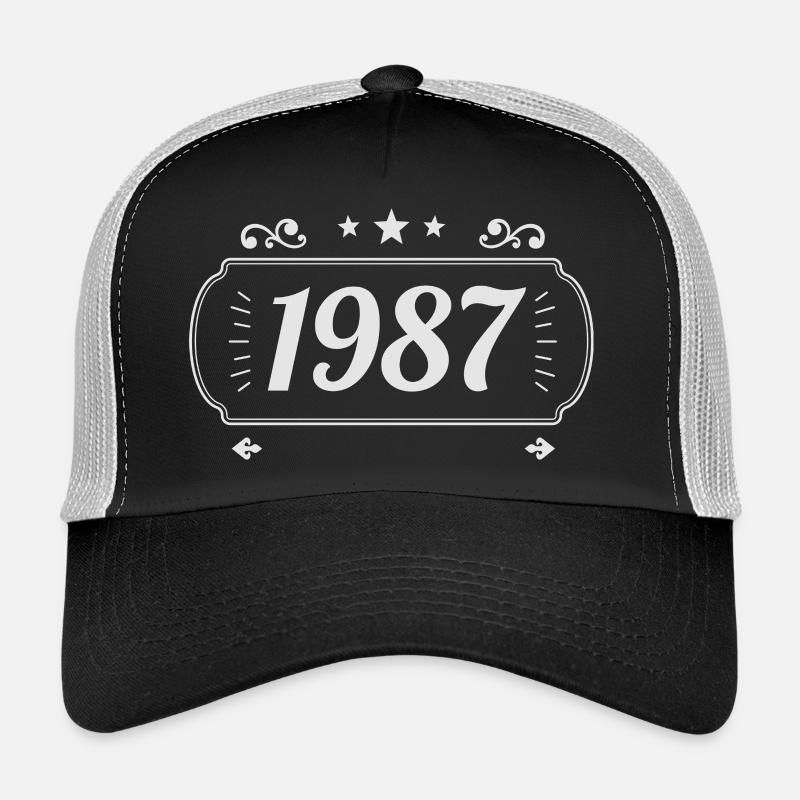 Vintage 1987 Rétro Anniversaire 1987  Casquette trucker 