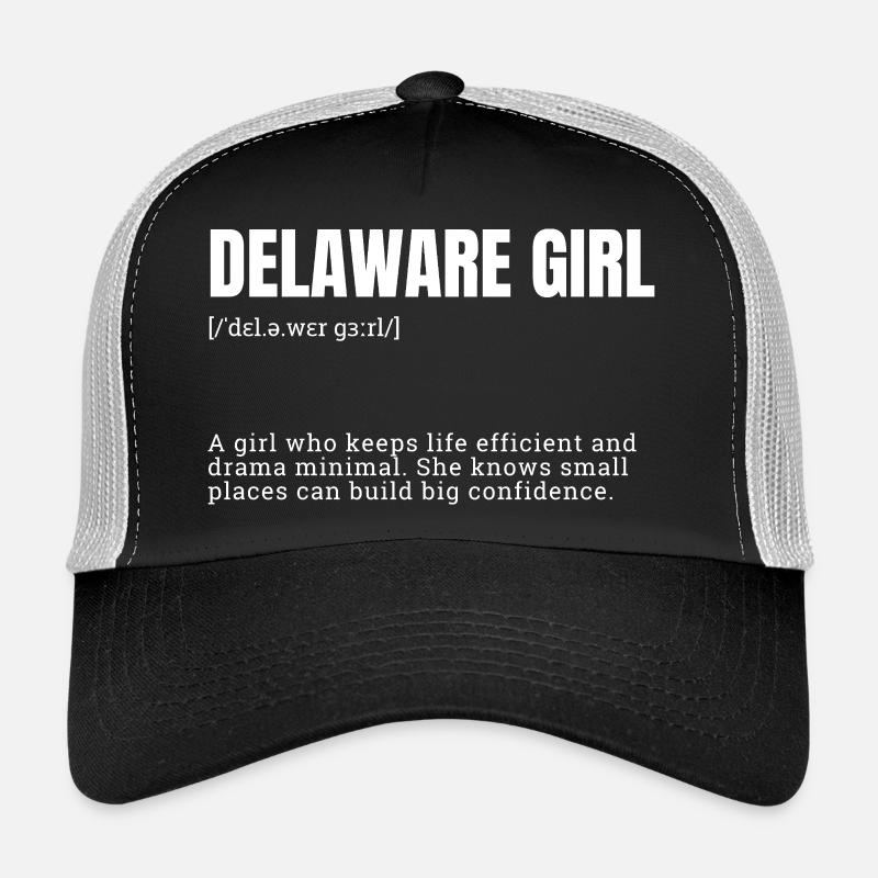 Lettrage des filles du Delaware Casquette trucker 