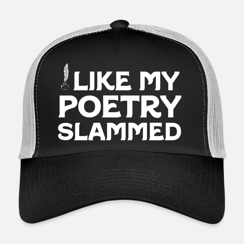 Bold Quill Poetry Slam Graphic Tee Trucker Cap