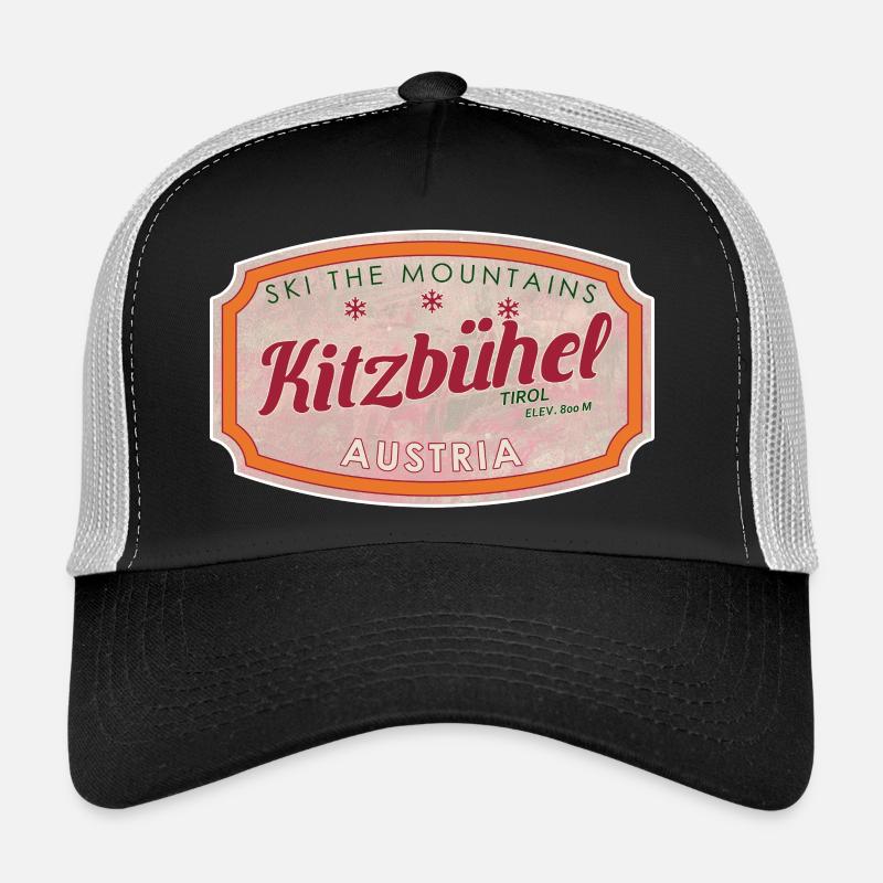 Alpine Vintage Label Kitzbühel Austria Casquette trucker 