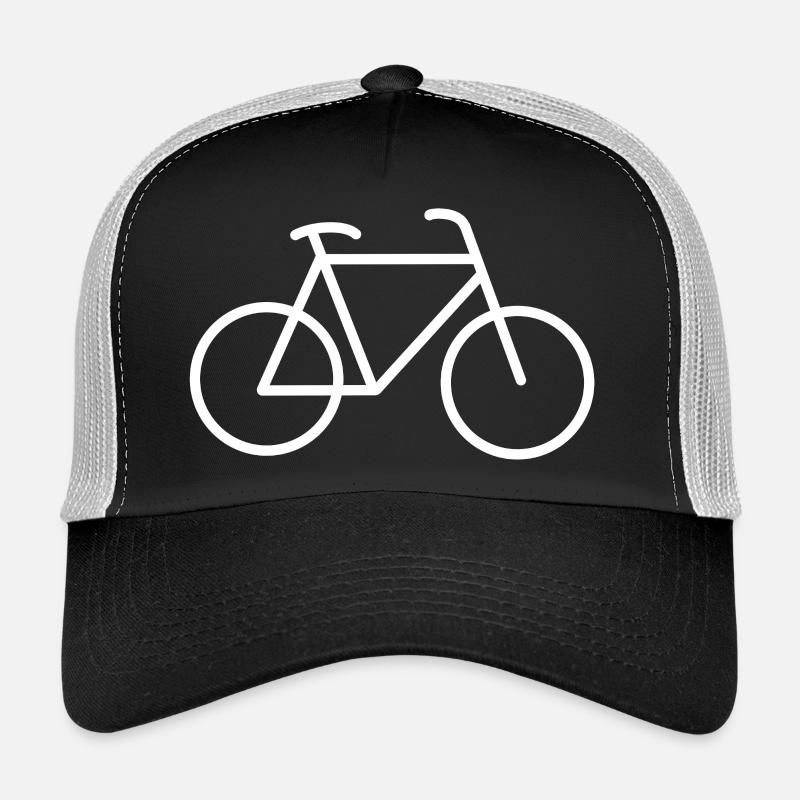 Bicycle Cycling Icon - Trucker Cap - black/stone grey