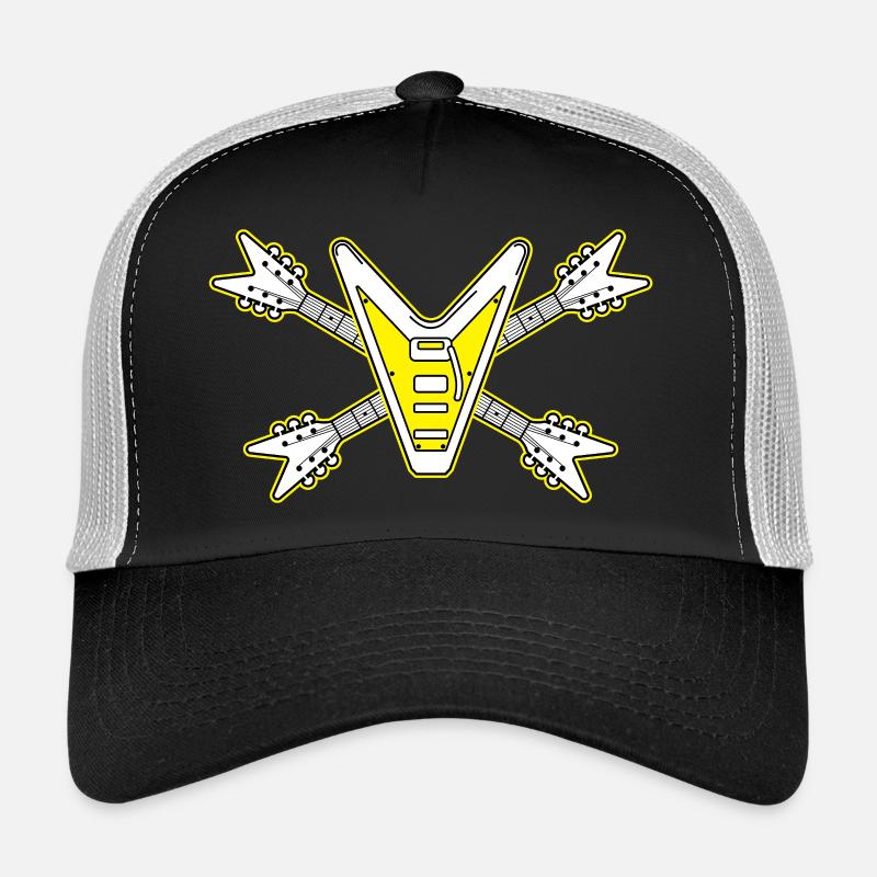 Guitar Skull and Crossbones Casquette trucker 
