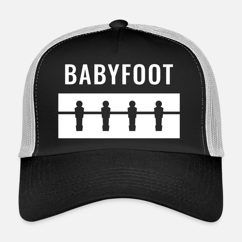 Babyfoot Blanc Casquette trucker 