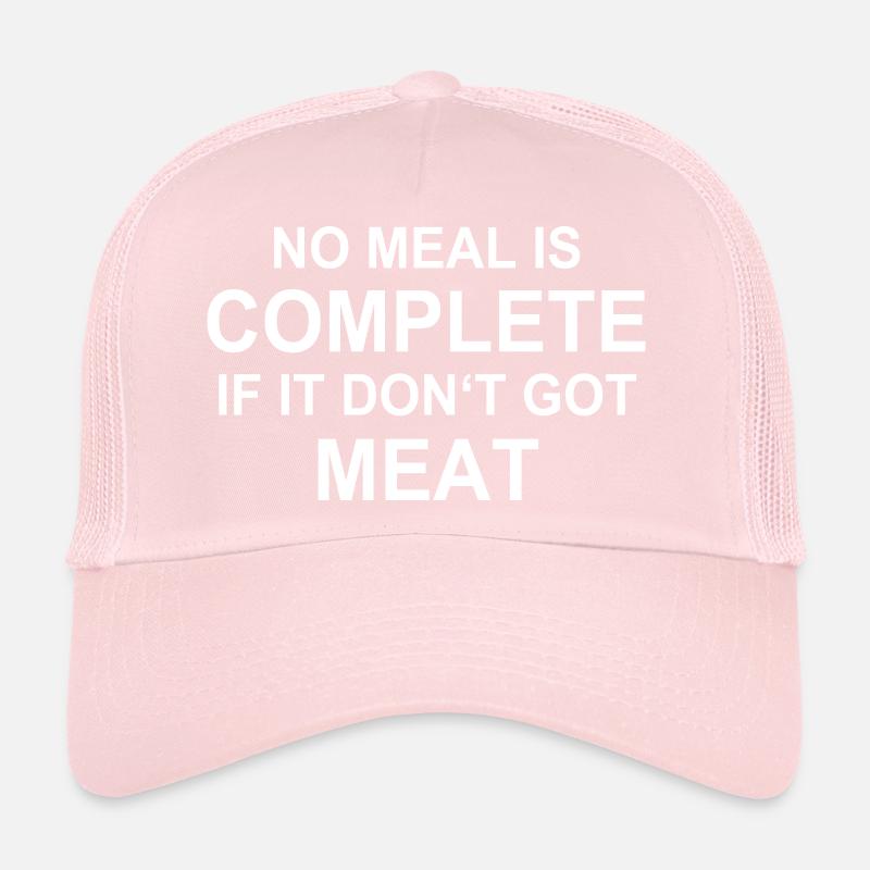 Viande, grillage, barbecue, steak, steak, chef de l’Ouest. Casquette trucker 