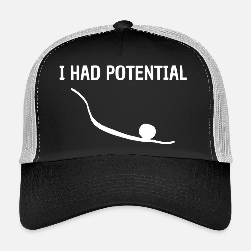 I Had Potential Offbeat Graphic Humor Trucker Cap