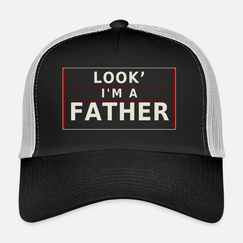 Schau, ich bin Vater - Trucker Cap - Schwarz/Steingrau