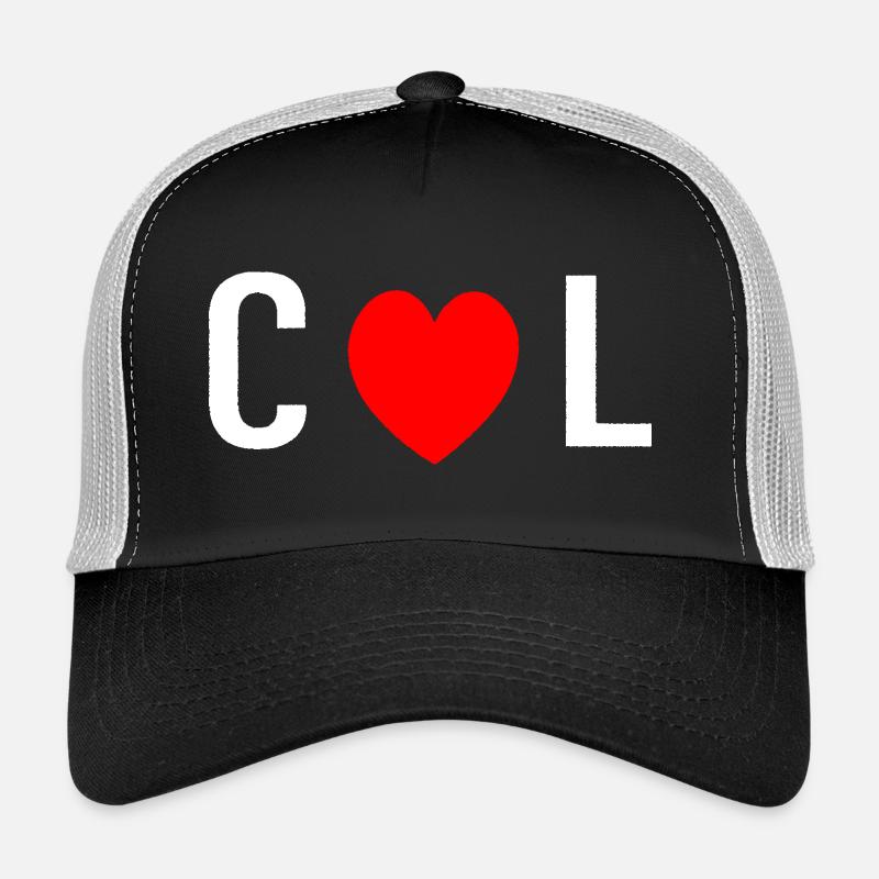 COL mit rotem Liebesherz Trucker Cap