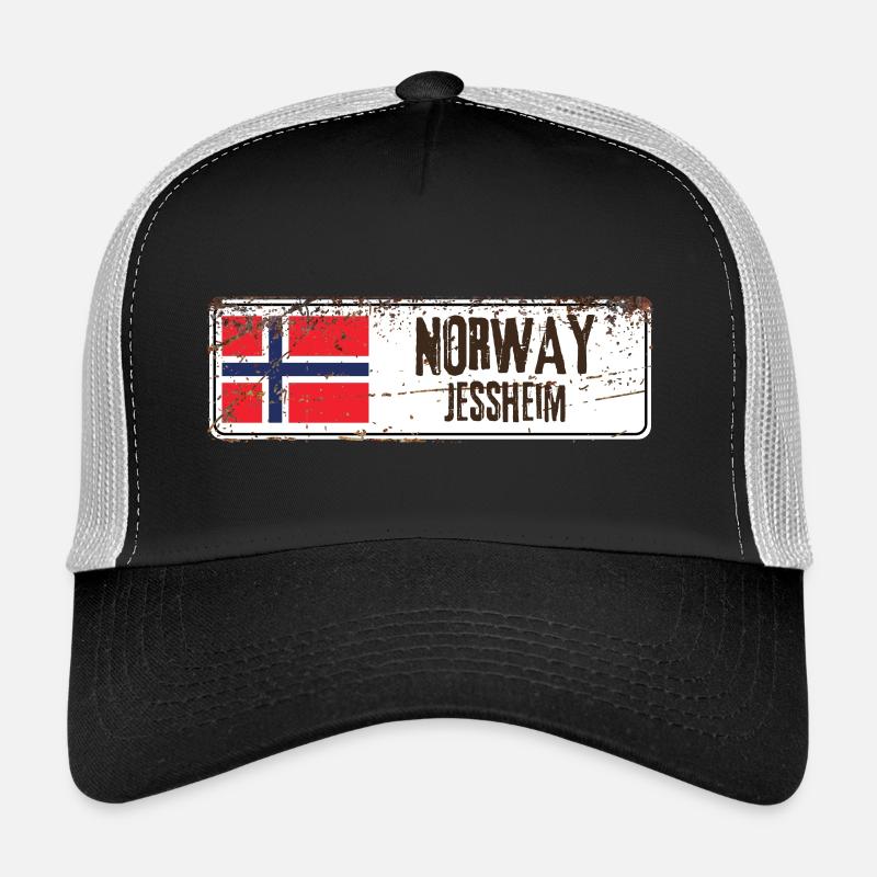Jessheim Norwegen Flagge Trucker Cap