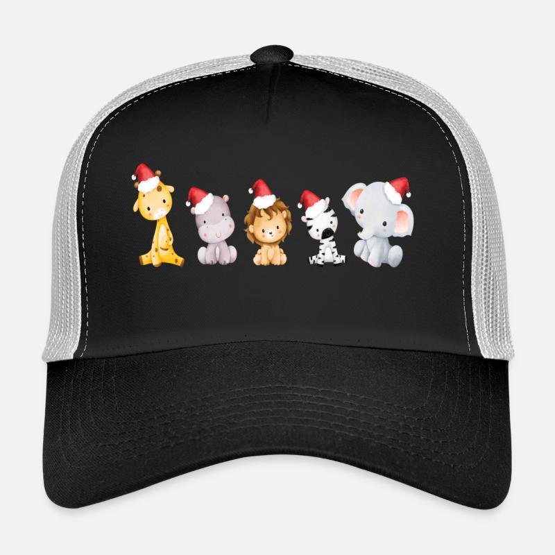 Christmas animals - Trucker Cap - black/stone grey