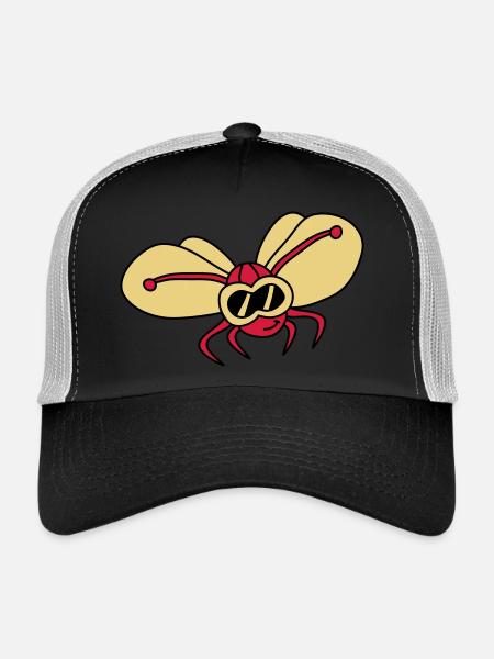 butterfly_pilot_3c - Casquette trucker  - noir/gris pierre - Devant