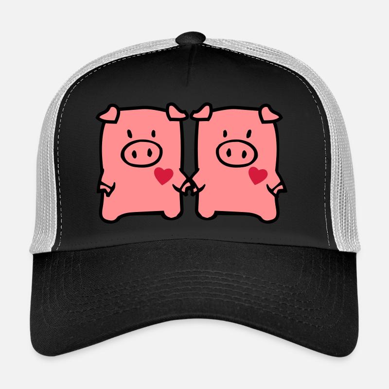 two cute pigs Casquette trucker 
