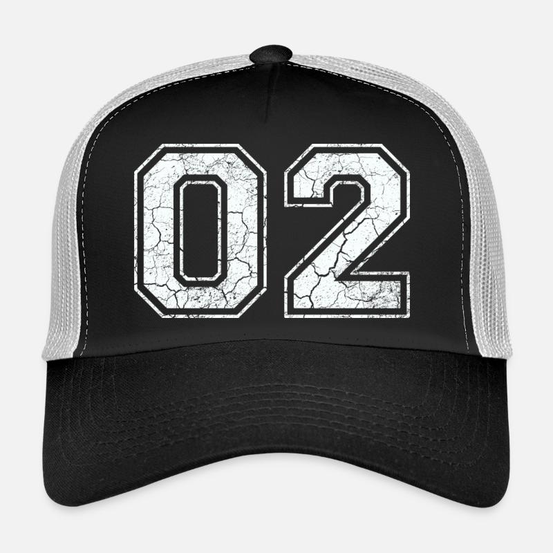 02 dans blanc in Used Look Casquette trucker 