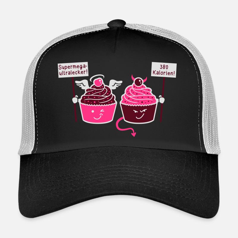 Cupcake - Muffin - Tart - Angels - Devil - 3C - Trucker Cap - black/stone grey