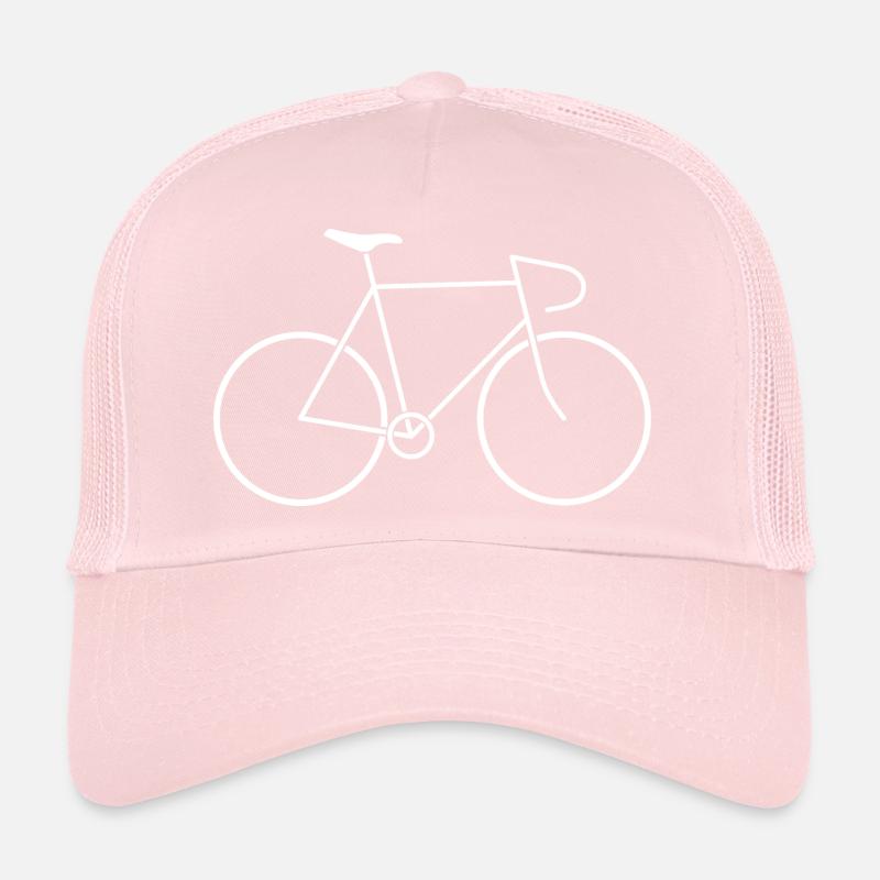 Vélo de route blanc Casquette trucker 