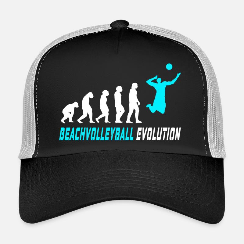 Conception d'évolution de volleyball de plage / idée cadeau Casquette trucker 