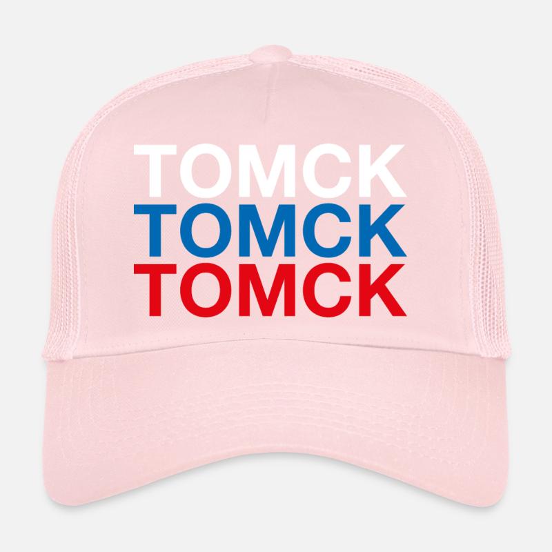 TOMSK Russie Cyrillique Drapeau russe Casquette trucker 