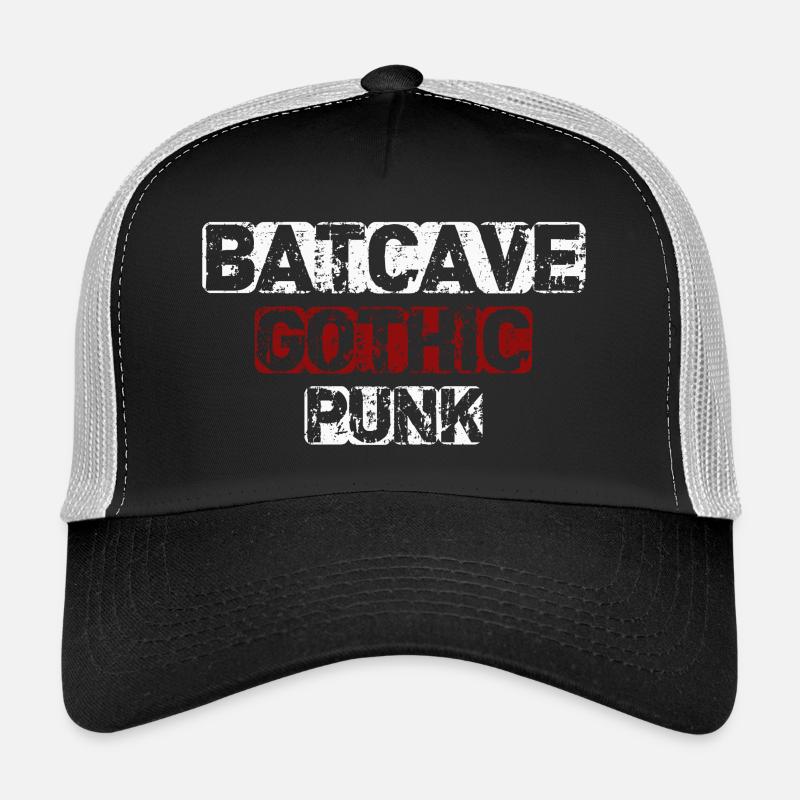 Batcave Gothic Punk - Trucker Cap - black/stone grey