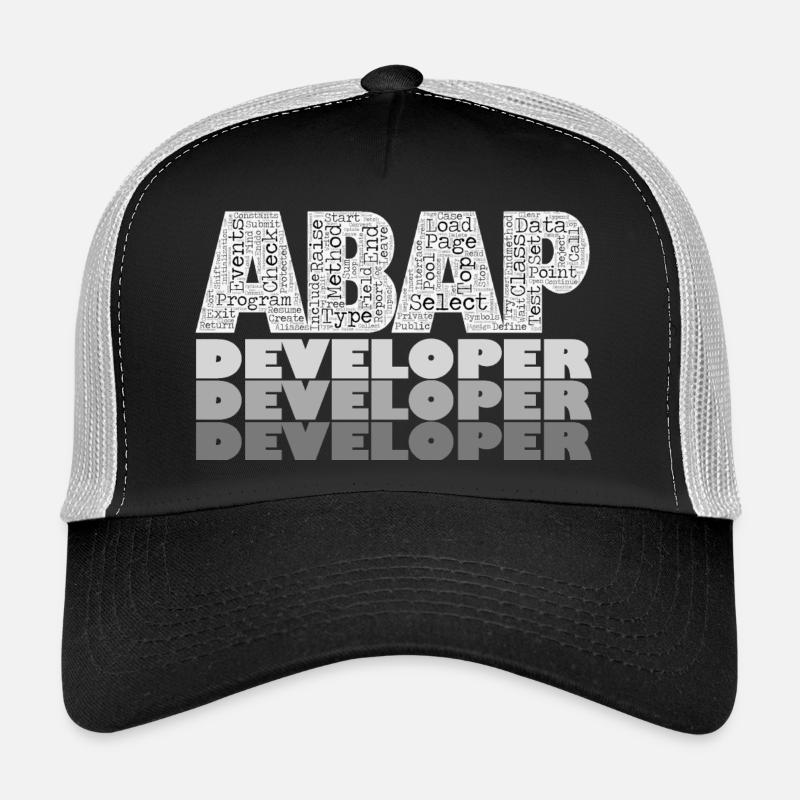 ABAP Developer - Trucker Cap - Schwarz/Steingrau