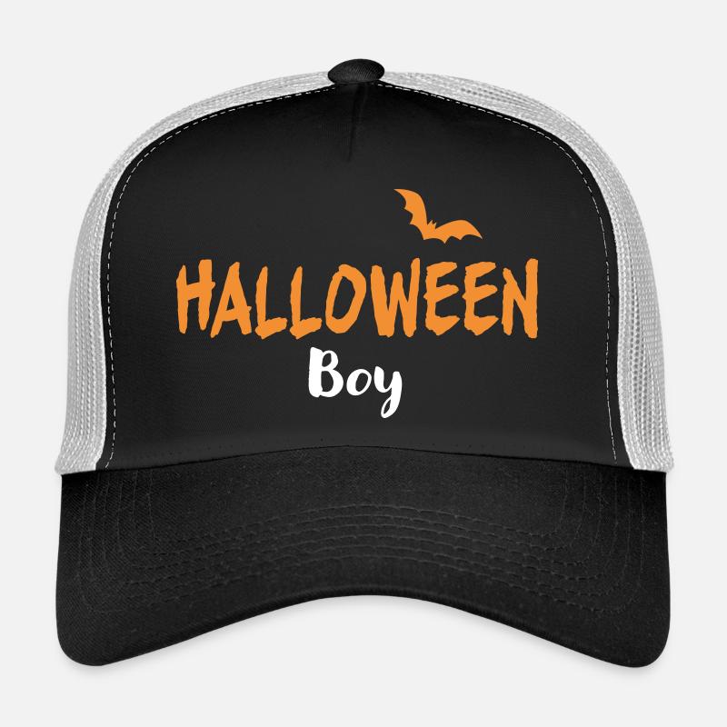 Halloween Boy Costume - Trucker Cap - black/stone grey