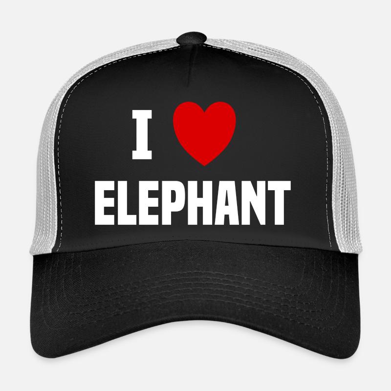 I love Elephant Trucker Cap
