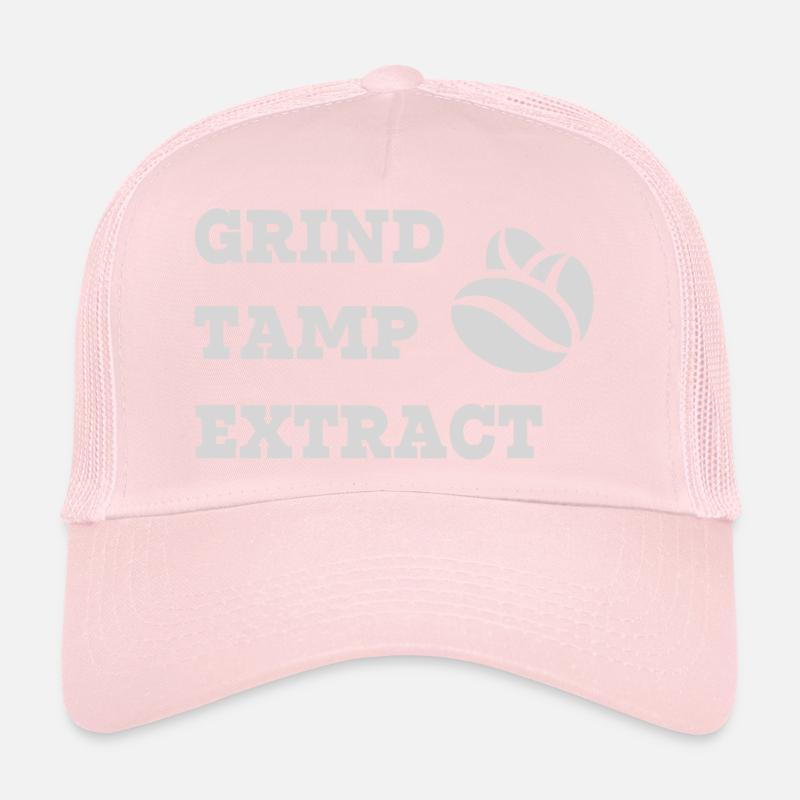Grind Tamp Extract Coffee Trucker Cap