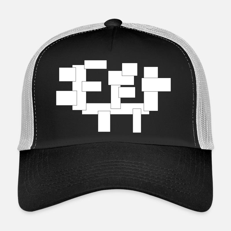 rectangles simplement des carrés en composition Casquette trucker 