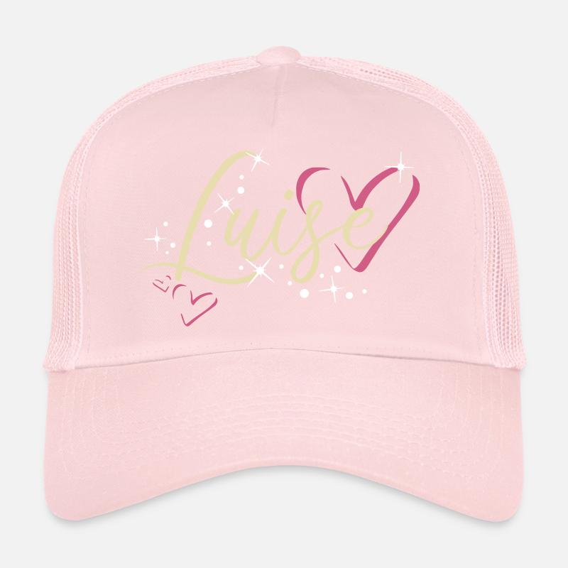 Luise Surname First name Calligraphy Heart Trucker Cap
