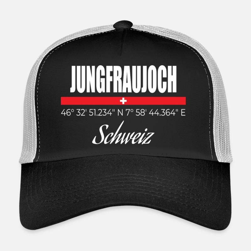 Jungfraujoch - Trucker Cap - black/stone grey