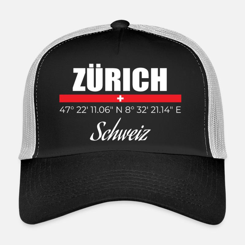 Zürich - Trucker Cap - Schwarz/Steingrau