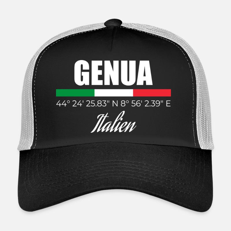 Genua - Trucker Cap - Schwarz/Steingrau