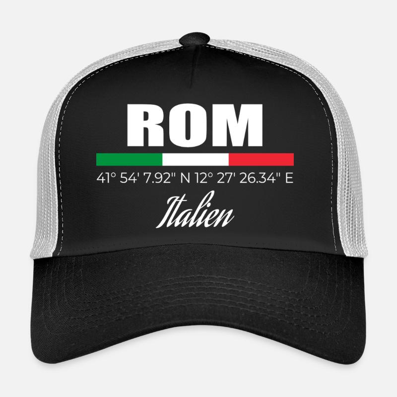 Rom - Trucker Cap - Schwarz/Steingrau