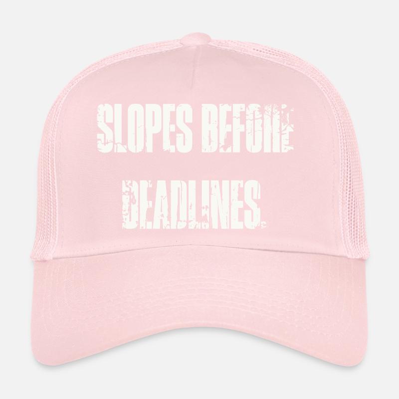 Slopes Before Deadlines Trucker Cap