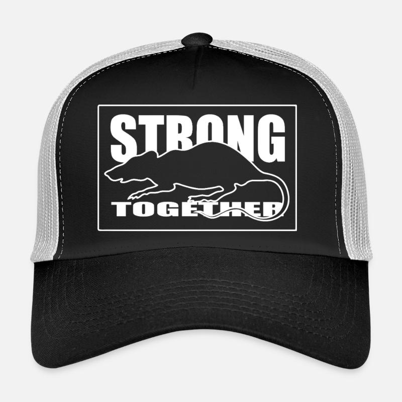 Unity Rongeur Silhouette Graphic Tee blanc Casquette trucker 