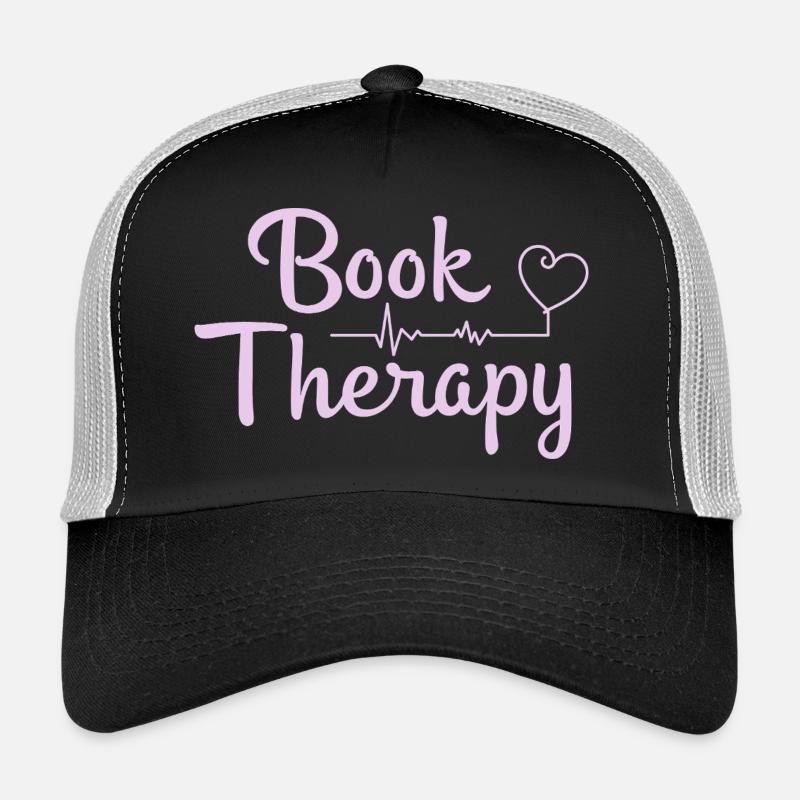 Book Therapy Bücher Lesen Spruch Trucker Cap