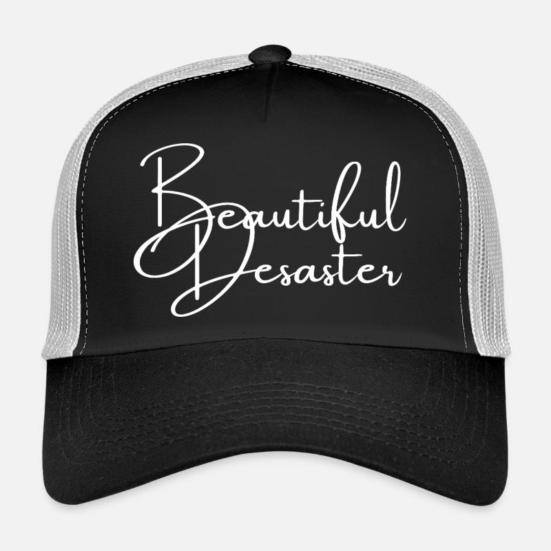 Beautiful Disaster | Greysoul Thoughts - Trucker Cap - black/stone grey
