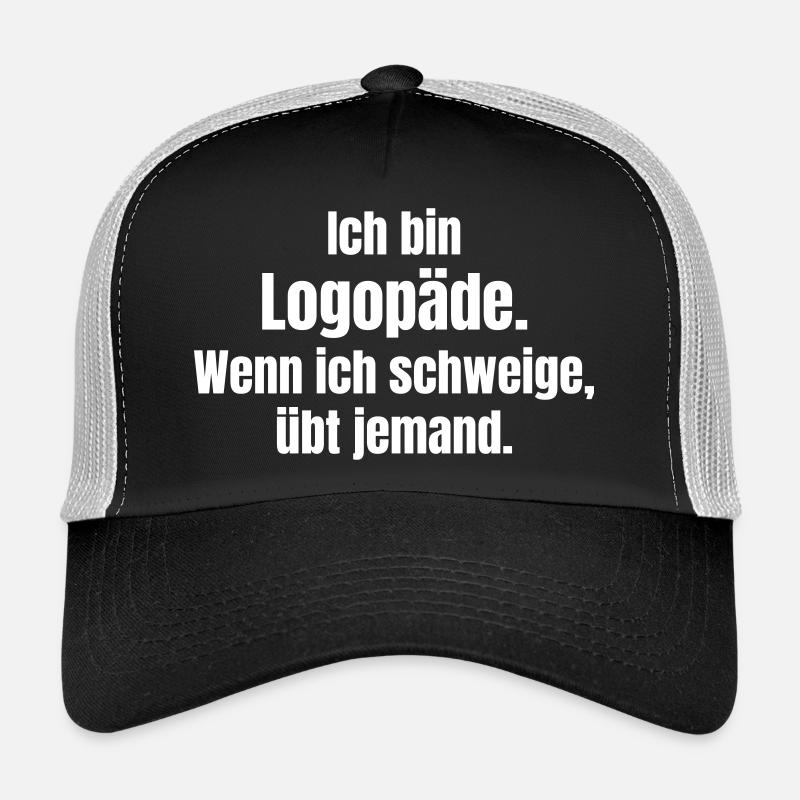 Speech Therapist Quote Typography Poster Trucker Cap