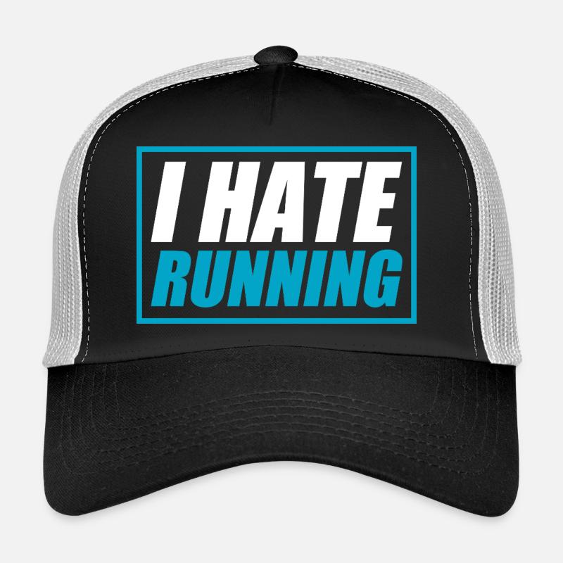 Je déteste courir drôle courir coureur de jogging Casquette trucker 