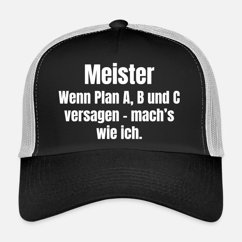 Plan Maître de Sort A B C Échec Casquette trucker 
