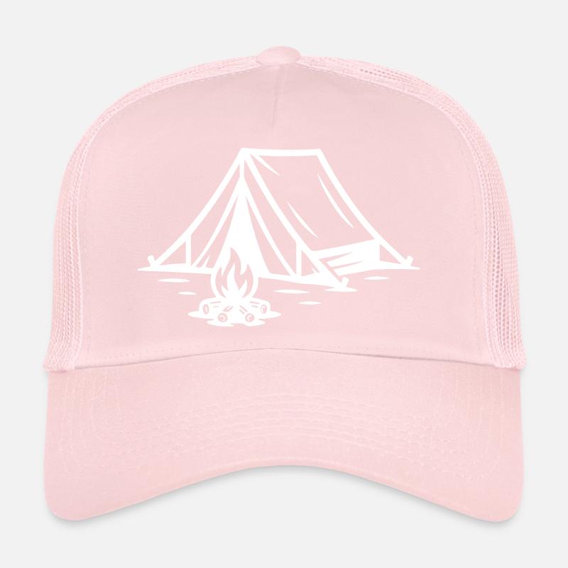 Tent Campfire Trucker Cap