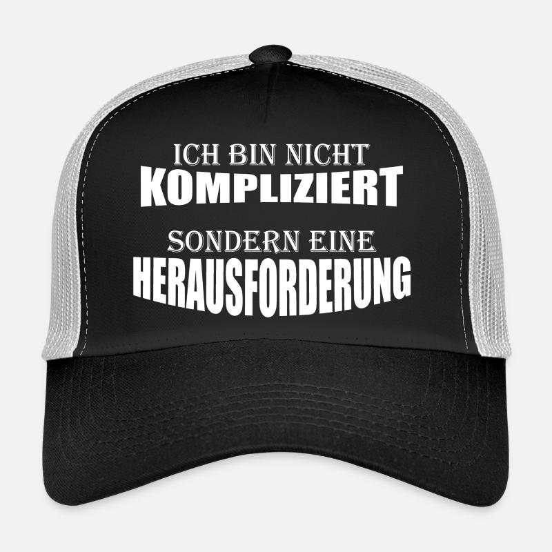 Ich bin nicht Kompliziert Trucker Cap